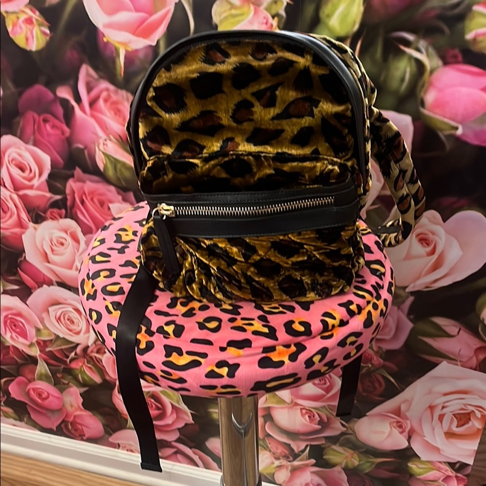 Top Shop Leopard Print Women's Backpack